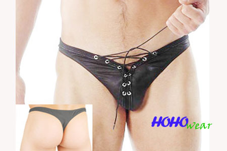 Hot Sexy Men's Lace Up Thong Underwear #171
