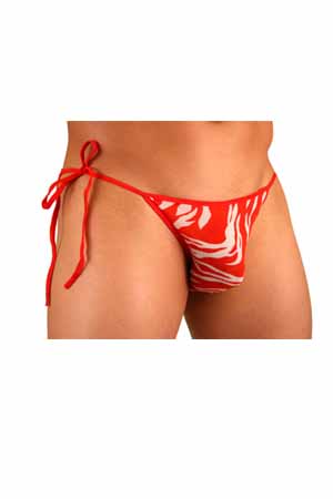 Sexy Mens Zebra Print Brief Underwear #222