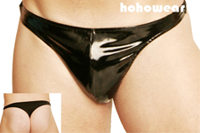 Hot Mens Vinyl Shiny Thong Underwear #103